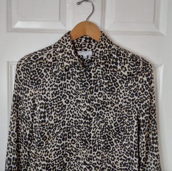 Equipment Reese Leopard Print Button Down Shirt Size XS - Picture 6 of 15